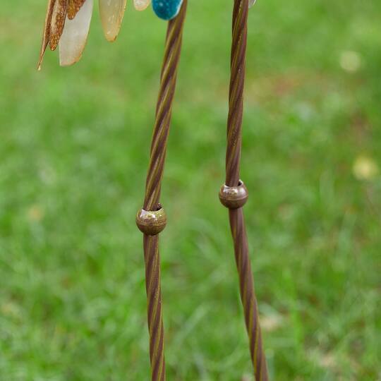 Glitzhome® Metal Standing Crane Garden Statue with Stakes Set